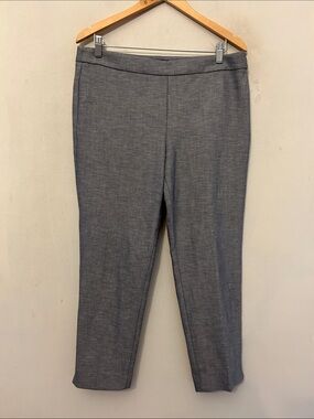 Talbots Blue Gray Chatham ankle pants Size 12P EUC